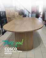 COSCO Solid Wood 180-210cm Dining Table-Natural - Image 5