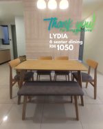 LYDIA 6 Seater Dining Set-Natural - Image 5