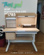 N25P Ergonomic Kids Study Desk-Beech - Image 24