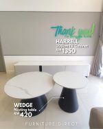 WEDGE D70cm Nest of Sintered Stone Coffee Table - Image 8