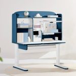 N21S Ergonomic Kids Study Desk-Blue