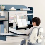 N21S Ergonomic Kids Study Desk-Blue - Image 3