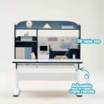 N21S Ergonomic Kids Study Desk-Blue - Image 7