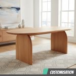 [Customisation] GLORIA Full Solid Wood Dining Table - Image 8