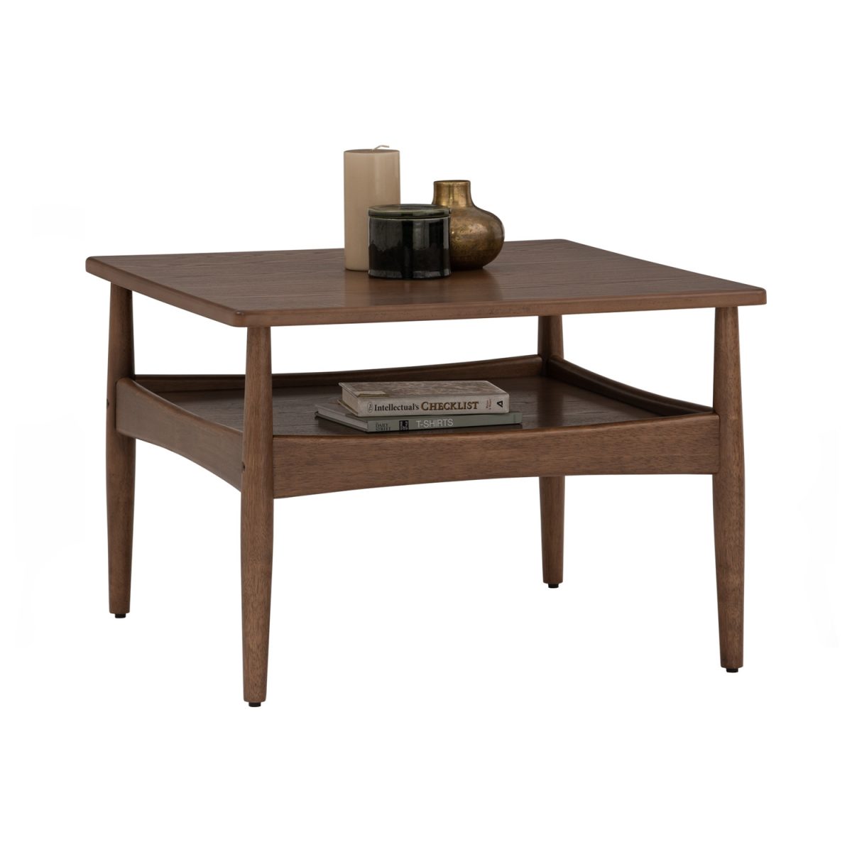 HOBET Solid Wood Coffee Table-Cocoa - Image 2