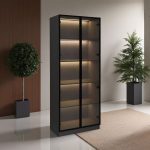 63056-DPBK - Door Display Cabinet - Black