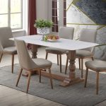RIKO 180cm Sintered Stone Dining Table-Walnut - Image 3