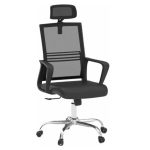 DAISY High Back Swivel Office Chair-Black - Image 3