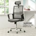 DAISY High Back Swivel Office Chair-Black - Image 6