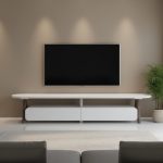 TONKS 200cm Sintered Stone TV Cabinet - Beige - Image 2