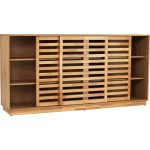 KYOTO 3 Door Storage Cabinet-Oak - Image 6