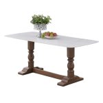 RIKO 180cm Sintered Stone Dining Table-Walnut - Image 2