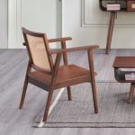ABBY Solid wood Lounge Chair-Walnut - Image 6