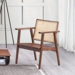 ABBY Solid wood Lounge Chair-Walnut - Image 5