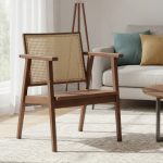ABBY Solid wood Lounge Chair-Walnut