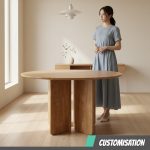 [Customisation] SYLVIA Solid Wood Round Dining Table