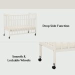 ELLA 120x60cm Solid Wood Baby Cot-White - Image 7