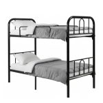 BEBETTE Plywood Base Metal Bunk Bed-Black - Image 2