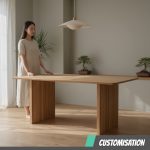 [Customisation] CAITLIN Full Solid Wood Dining Table