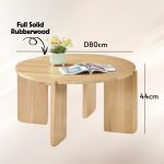 CIARAN D80cm Full Solid Round Coffee Table-2 Colors - Image 3