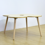 CLOVER Solid Wood Coffee Table-Natural - Image 8