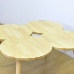 CLOVER Solid Wood Coffee Table-Natural - Image 7