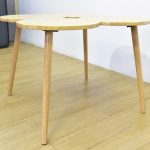 CLOVER Solid Wood Coffee Table-Natural - Image 4