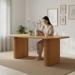 [Customisation] CUEVAS Full Solid Wood Dining Table - Image 2