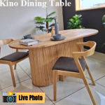 [Customisation] CLARA Oval Full Solid Wood Dining Table - Image 2