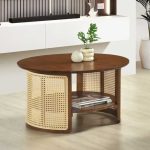 DAVIN D80cm Full Solid Round Coffee Table-2 Colors - Image 5