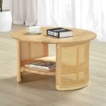 DAVIN D80cm Full Solid Round Coffee Table-2 Colors - Image 6