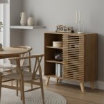 DREAMA 80cm Compact Sideboard-Oak - Image 4