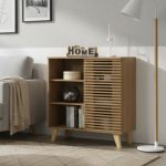 DREAMA 80cm Compact Sideboard-Oak - Image 2