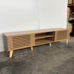 DREAMA 180cm Sliding Door TV Cabinet-Oak - Image 10