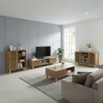 DREAMA 80cm Compact Sideboard-Oak - Image 3