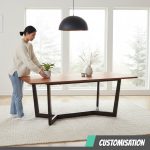 [Customisation] DOHERTY Full Solid Wood Dining Table