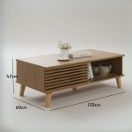 [Package] DREAMA 6 Feet 2 In 1 Living Set-Oak - Image 7