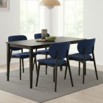 ELDA 4 Seater Dining Set-Blue - Image 2