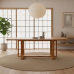 [Customisation] ELLE Full Solid Wood Dining Table - Image 3