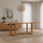 [Customisation] ELLE Full Solid Wood Dining Table - Image 2