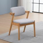EVORA Solid Wood Dining Chair-Beech - Image 2