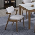 EVORA Solid Wood Dining Chair-Walnut - Image 7