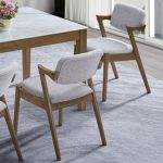 EVORA Solid Wood Dining Chair-Walnut - Image 4