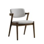 EVORA Solid Wood Dining Chair-Walnut - Image 5