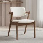 EVORA Solid Wood Dining Chair-Walnut - Image 2
