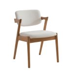 EVORA Solid Wood Dining Chair-Beech - Image 3