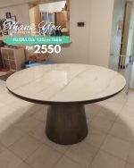 FUJIRA Dia 135cm Sintered Stone Round Dining Table-2 Colors - Image 7
