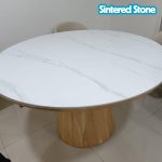 FUJIRA Dia 135cm Sintered Stone Round Dining Table-2 Colors - Image 5