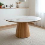 FUJIRA Dia 135cm Sintered Stone Round Dining Table-2 Colors