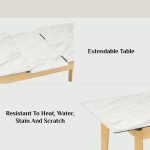FRANKA 160x+40cm Extension Table-White - Image 6